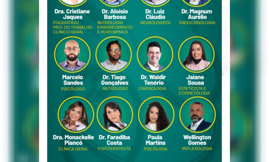 Agenda da Semana da Clínica e Laboratório Jaques reúne especialistas em diversas áreas da saúde em Petrolândia