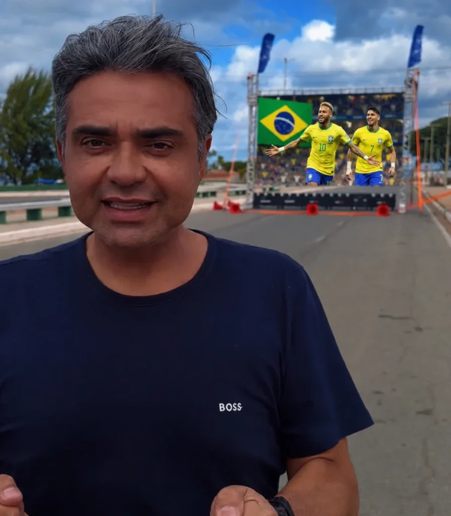 Prefeito Fabiano Marques convida população para assistir Brasil x Escócia em telão gigante da Atel Telecom na Orla Fluvial de Petrolândia