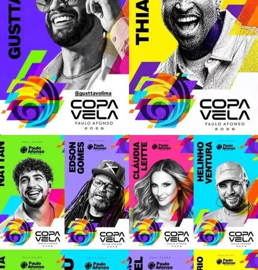 Copa Vela 2026: Gusttavo Lima e Thiaguinho fecham dia de anúncios com 10 atrações confirmadas; veja lista