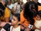 Menina viraliza ao falar sobre morte da mãe durante festa da padroeira do Recife: ‘Consigo falar com ela orando’