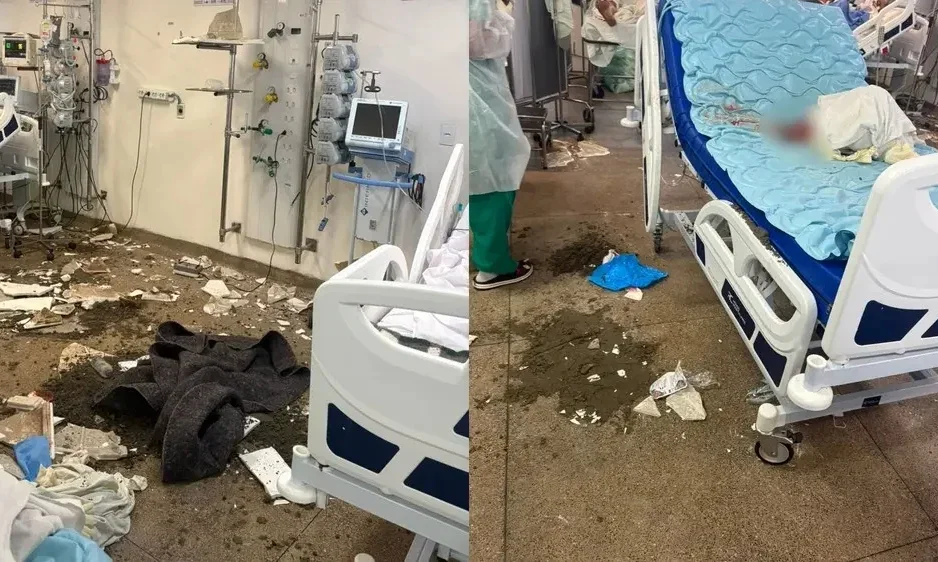 Forro desaba em sala de recuperação do HR e fere paciente renal durante cirurgia de fístula no Recife