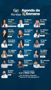 Clínica Pró-Vida divulga agenda semanal com especialistas em diversas áreas em Petrolândia Clínica Pró-Vida divulga agenda semanal com especialistas em diversas áreas em Petrolândia