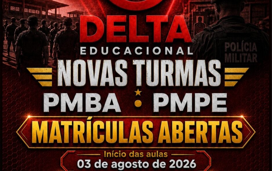 Delta Educacional abre matrículas para turmas preparatórias da PMBA e PMPE em Paulo Afonso, Petrolândia, Floresta e Belém do São Francisco
