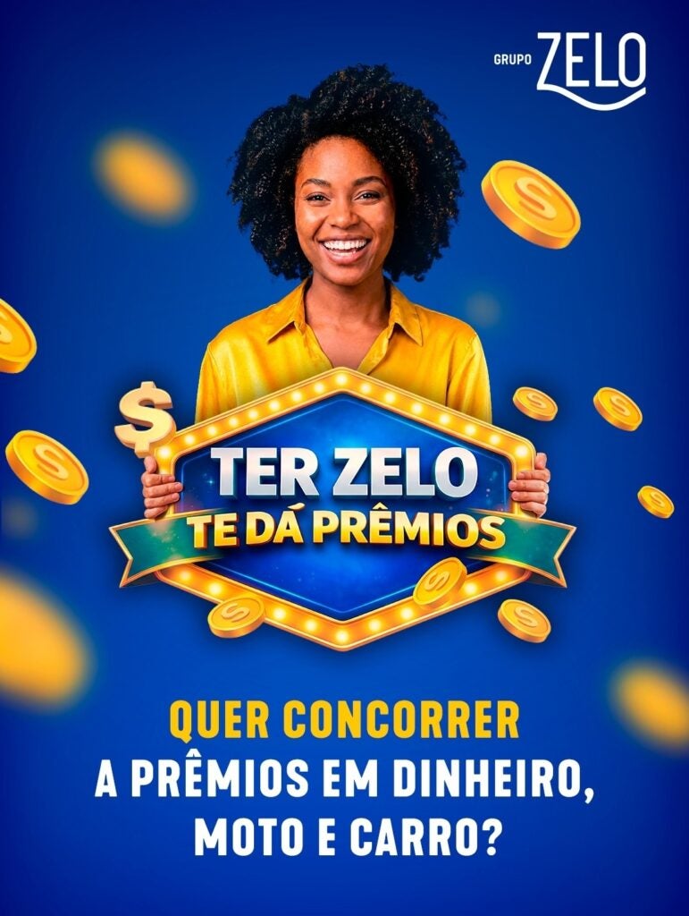 Grupo Zelo lança campanha que vai sortear dinheiro, motos e um carro para clientes e novos participantes