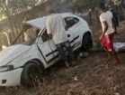 Grave capotamento deixa dois feridos na PE-375, em Tacaratu, no Sertão de Pernambuco