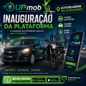 UPmob chega a Petrolândia e inaugura plataforma de mobilidade urbana com atendimento 24 horas UPmob chega a Petrolândia e inaugura plataforma de mobilidade urbana com atendimento 24 horas