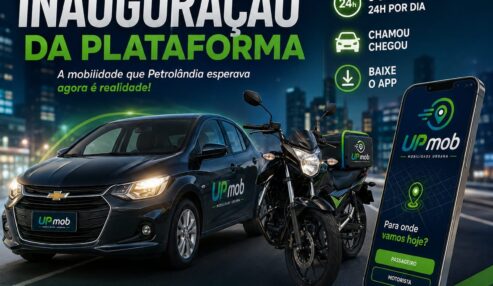 UPmob chega a Petrolândia e inaugura plataforma de mobilidade urbana com atendimento 24 horas