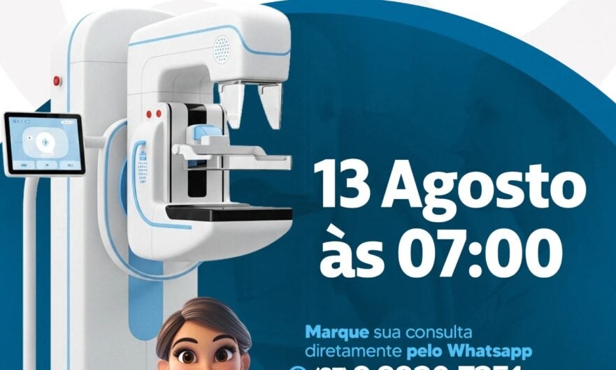Mamografia Digital na Clínica Pró-Vida será realizada no dia 13 de agosto com agendamentos abertos