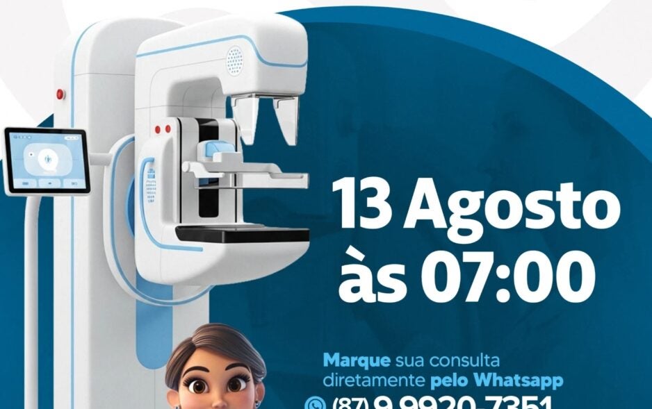 Mamografia Digital na Clínica Pró-Vida será realizada no dia 13 de agosto com agendamentos abertos