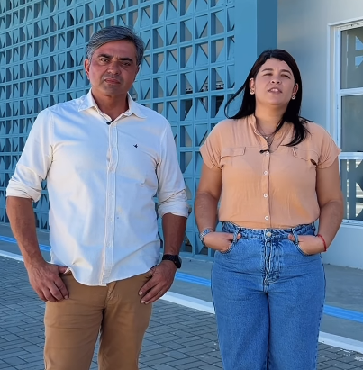 Fabiano Marques vistoria nova Unidade Básica de Saúde em Petrolândia