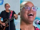 Irmã Joelma sobe ao palco do SBT e deixa plateia e jurados emocionados com sua voz