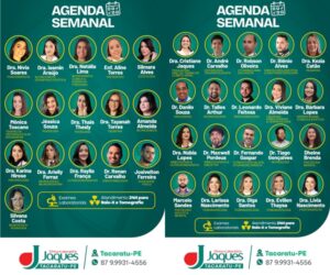 Clínica Jaques de Tacaratu divulga agenda semanal com especialistas em diversas áreas da saúde