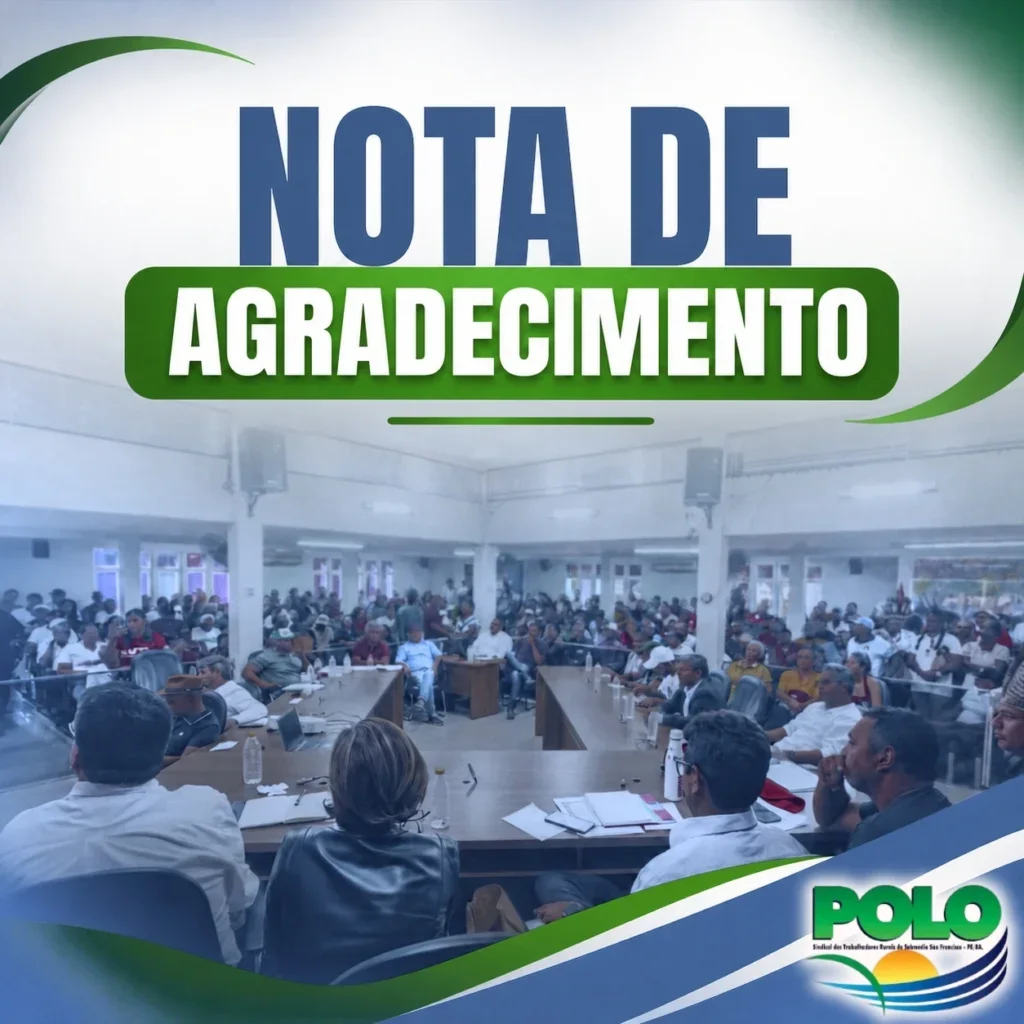 Petrolândia: Em Nota, Polo Sindical Agradece Apoio e Destaca Avanços na Revitalização do Sistema Itaparica