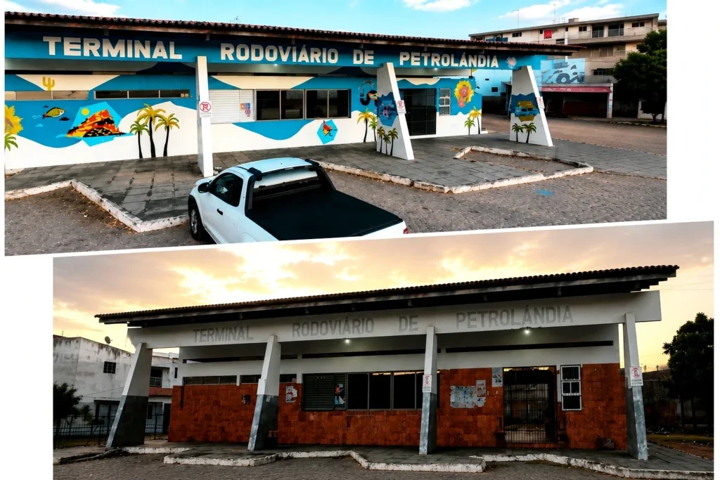 Terminal Rodoviário de Petrolândia ganha nova pintura artística e valoriza cultura local