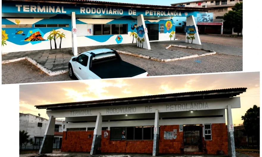 Terminal Rodoviário de Petrolândia ganha nova pintura artística e valoriza cultura local