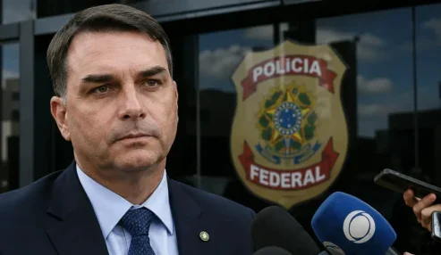 Sem Flávio Bolsonaro, PF recebe defesa escrita em caso de calúnia contra Lula