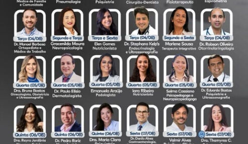 Clínica Mais Saúde divulga agenda semanal de especialistas em Petrolândia; confira os atendimentos