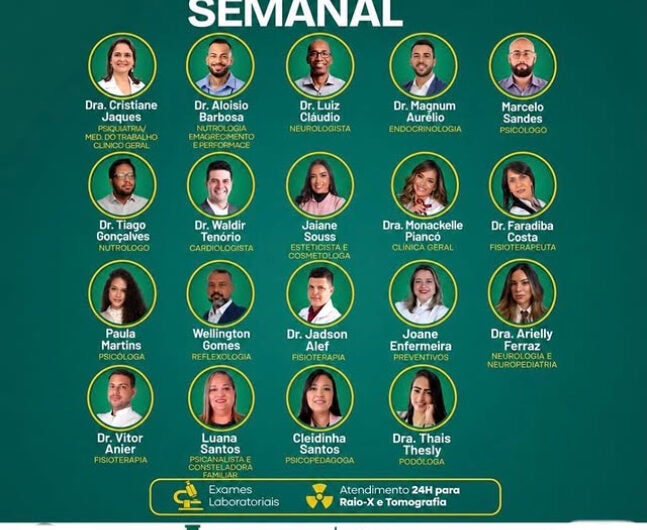 Clínica e Laboratório Jaques divulga agenda semanal com mais de 30 especialistas em Petrolândia