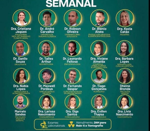 Agenda da Semana: Clínica e Laboratório Jaques de Tacaratu reúne equipe completa de especialistas para atendimento