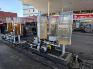 Homem é detido após jogar pedra contra reservatório de óleo diesel em posto de Floresta