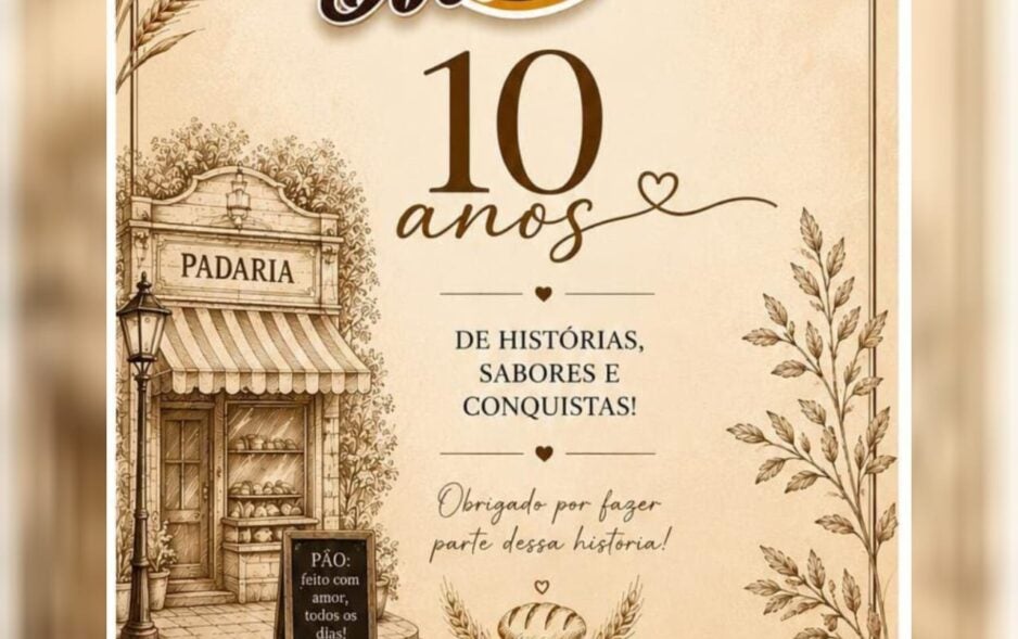 Panificadora Doce Pães celebra 10 anos de tradição, qualidade e sabor em Petrolândia