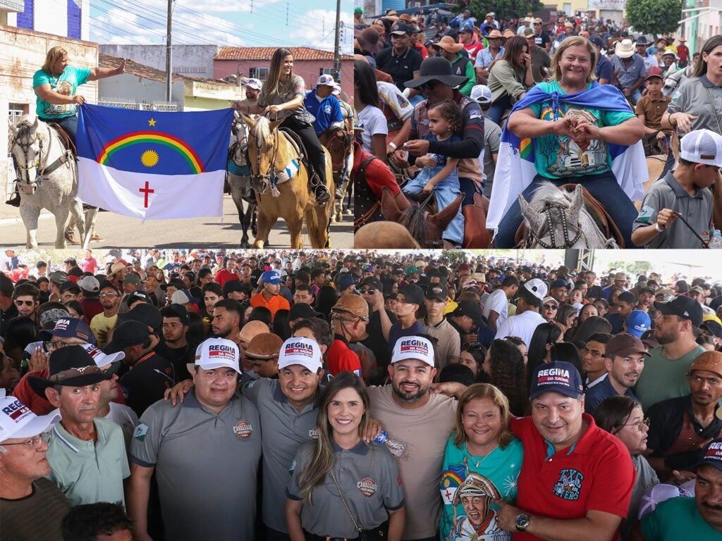 Ao lado do prefeito Pedro Pilota, Regina da Saúde participa da 3ª Cavalgada do Ano no distrito de Negras, em Itaíba
