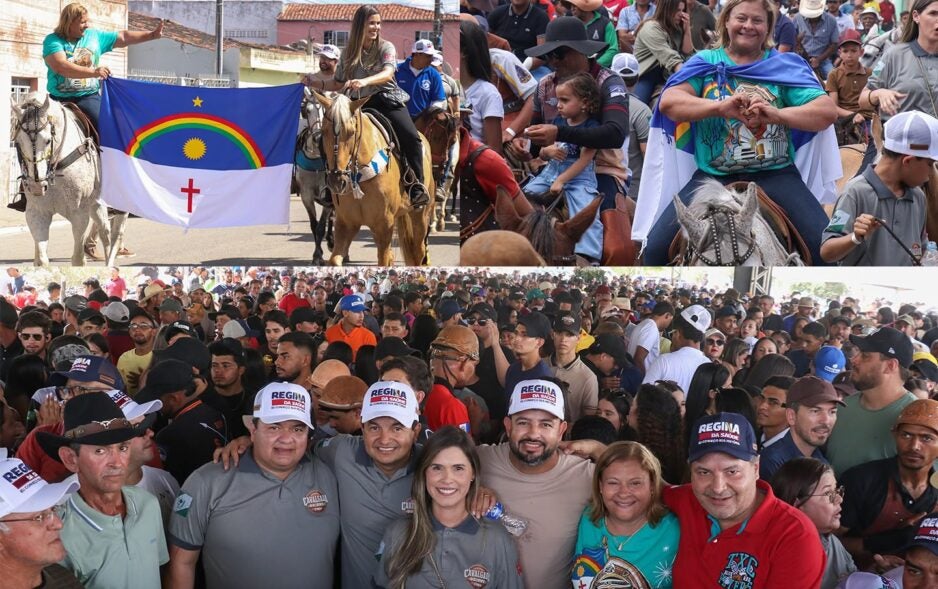 Ao lado do prefeito Pedro Pilota, Regina da Saúde participa da 3ª Cavalgada do Ano no distrito de Negras, em Itaíba