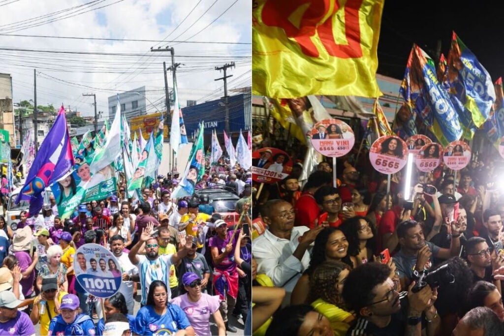 Raquel Lyra e João Campos adotam estratégias diferentes na primeira semana de campanha eleitoral