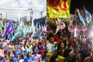 Raquel Lyra e João Campos adotam estratégias diferentes na primeira semana de campanha eleitoral
