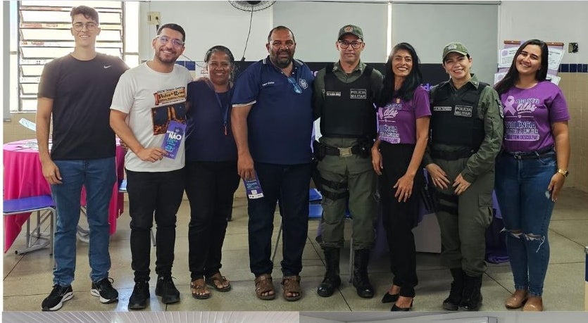 Patrulha Maria da Penha promove palestra em escola de Petrolândia durante o Agosto Lilás