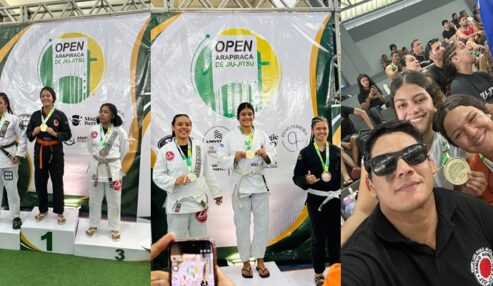 Academia Garagem School Fight/Luiz Paulo Jiu-Jitsu celebra títulos de duas primas de Petrolândia no Open Arapiraca-AL
