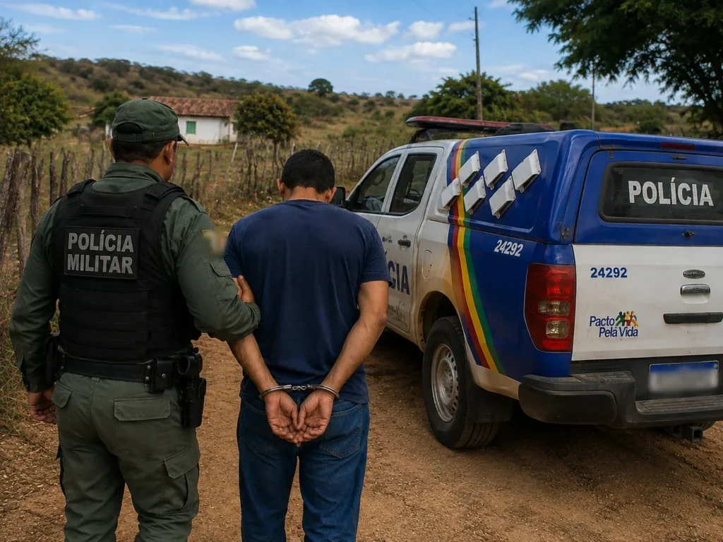 Homem é preso após supostamente agredir dois sobrinhos com faca em Tacaratu