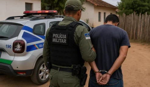Homem é detido após ameaçar familiares com faca e agredir tia na zona rural de Petrolândia