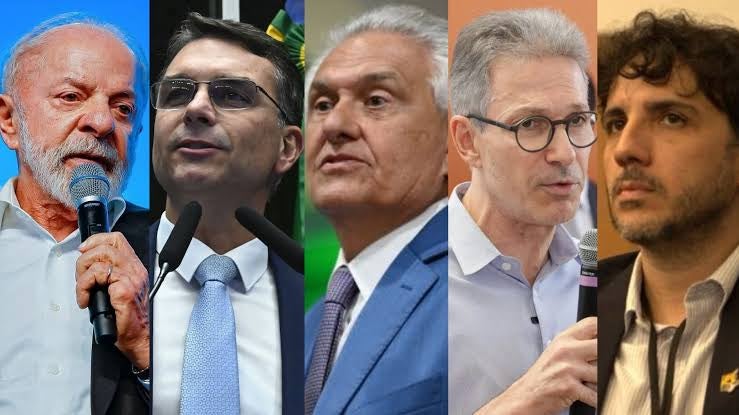 Lula venceria Flávio, Caiado, Zema e Renan no 2º turno, diz pesquisa Meio/Ideia