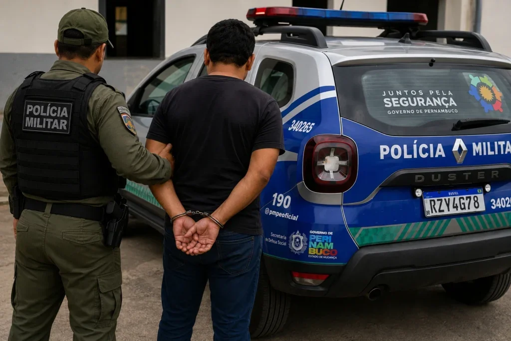 Homem é preso em Petrolândia durante cumprimento de mandado por dívida de pensão alimentícia