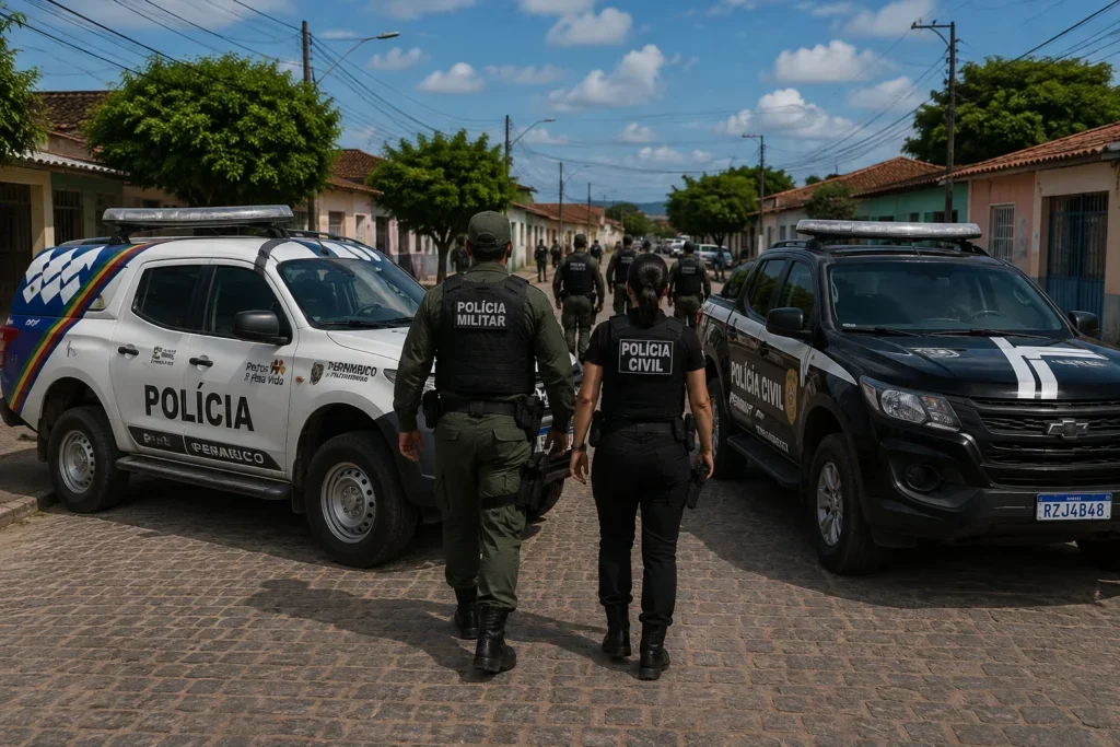 Operação conjunta das polícias Civil e Militar cumpre mandados e prende suspeitos em Tacaratu
