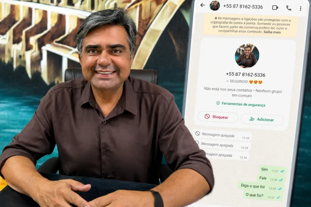 Petrolândia: Prefeito Fabiano Marques alerta sobre golpe no WhatsApp com uso de seu nome