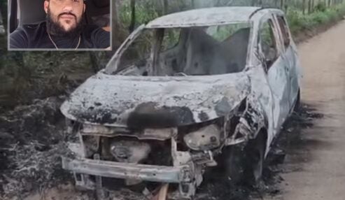 Motorista desaparece e carro é achado carbonizado Motorista desaparece e carro é achado carbonizado