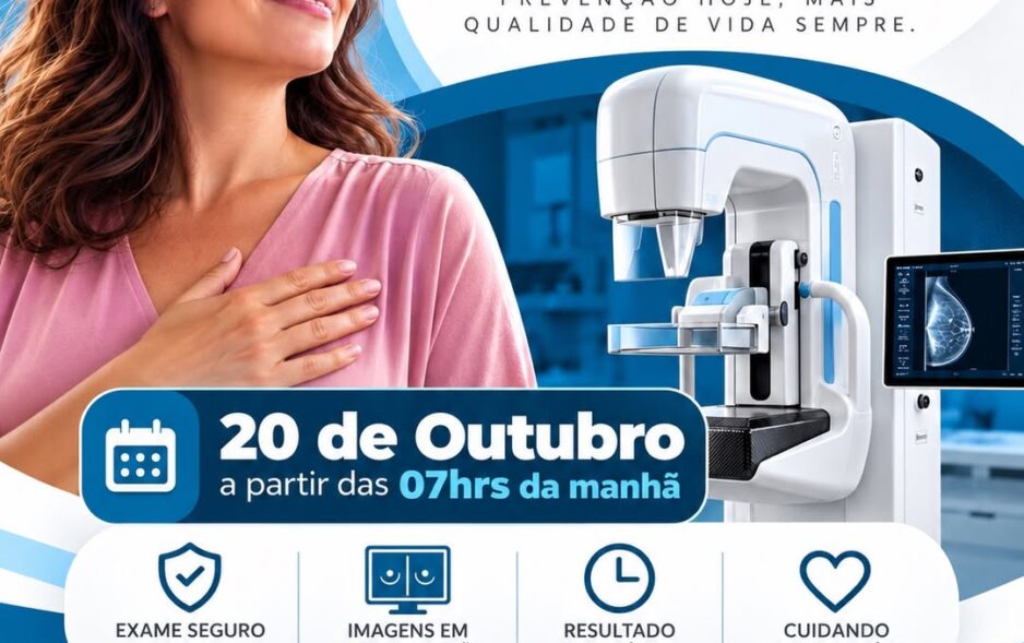 Clínica Pró-Vida realizará exame de mamografia digital no dia 20 de outubro em Petrolândia
