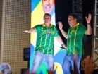 Em ato com Flávio Bolsonaro, Mendonça evita citar Raquel e critica Eduardo da Fonte