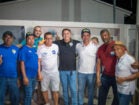 Fabiano Marques, Rogério Novaes, vereadores e apoiadores percorrem Quadra 12 em apoio a Bruno Marques