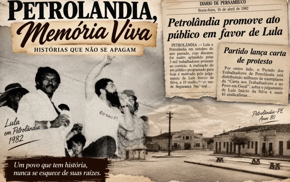 Petrolândia, Memória Viva: há 44 anos, Lula esteve em Petrolândia para ato público em apoio à sua candidatura