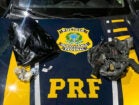 Após fuga, PRF detém motorista com revólver, maconha e rebites em Floresta