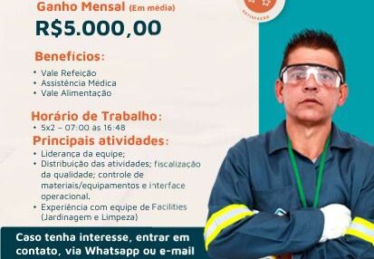 Empresa abre vaga para Supervisor de Áreas Verdes na região de Petrolândia