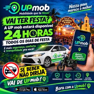 UPmob terá atendimento 24 horas durante os dias da Festa de São Francisco de Assis em Petrolândia-PE UPmob terá atendimento 24 horas durante os dias da Festa de São Francisco de Assis em Petrolândia-PE