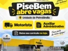 Pisebem abre vagas para motorista e auxiliar administrativo na unidade de Petrolândia