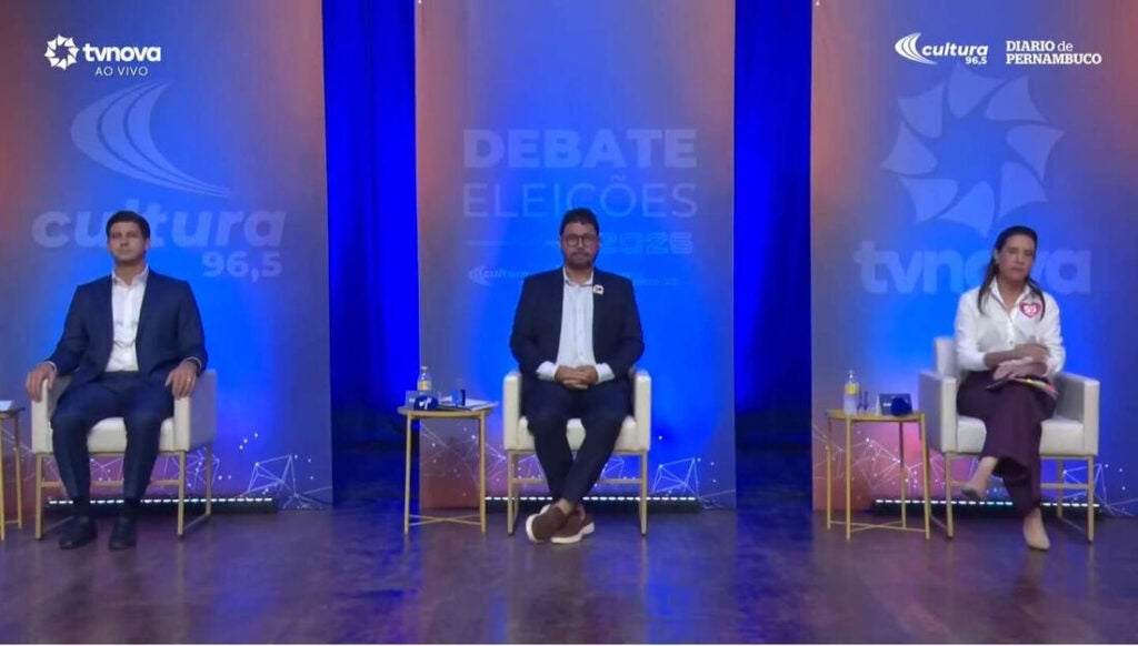 Duelo entre Raquel Lyra e João Campos domina debate entre candidatos a governo