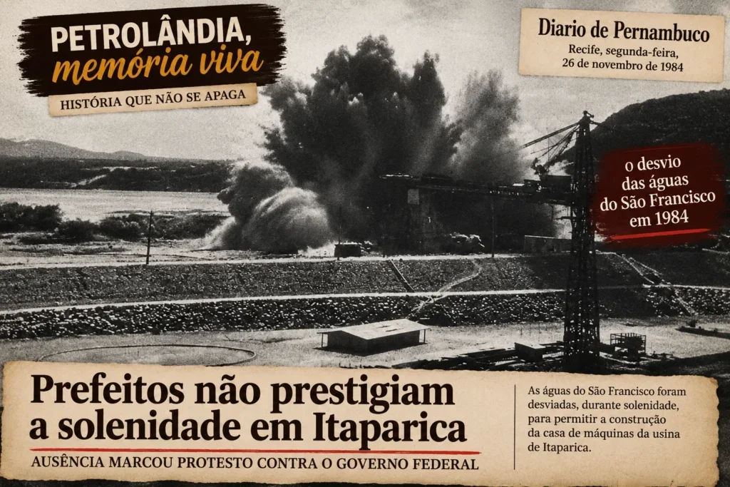 Petrolândia, Memória Viva: prefeitos do São Francisco boicotaram solenidade da Barragem de Itaparica em 1984