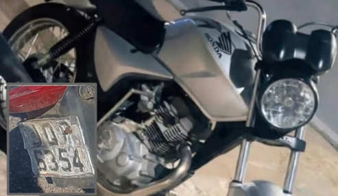 Motocicleta é furtada durante a madrugada deste domingo em Petrolândia