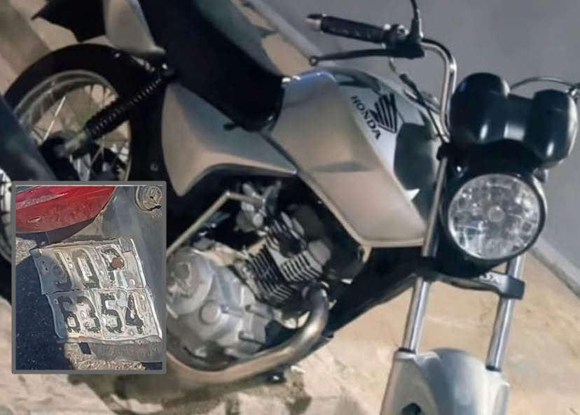 Motocicleta é furtada durante a madrugada deste domingo em Petrolândia